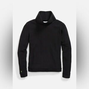 Dudley Stephens Park Slope Turtleneck Black Vello Fleece Sz M